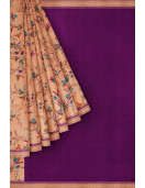 SILK SAREES HALF FINE ZARI DIGITAL PRINT