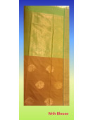 Powerloom Polyester Big Butta Softee saree Jacquard