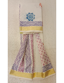 MANAMEDU BLOCK PRINTED SAREES WITH BLOUSE