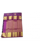 ARNI SILK HALF FINE ZARI SAREE WITH BLOUSE