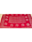 PL COTTON SAREES WITH SOLID WAX CRACK DESIGNS