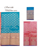ARNI SILK HALF FINE ZARI SAREE WITH BLOUSE