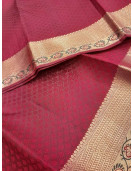 ARNI SILK HALF FINE ZARI SAREE WITH BLOUSE