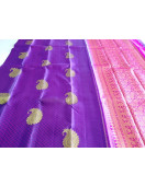 ARNI SILK HALF FINE ZARI SAREE WITH BLOUSE