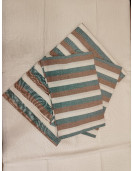 BEDSHEET STRIPE 72X100 2 PILLOW COVER