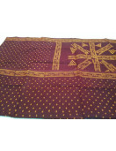 PL COTTON SAREES WITH WAX DOT PRINT DESIGNS