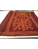 PL COTTON SAREES WITH WAX DOT PRINT DESIGNS