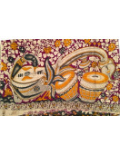 KALAMKARI PRINTED COTTON SAREE