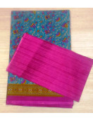 POWERLOOM PRINTED SAREES WITH BLOUSE