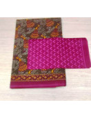 POWERLOOM PRINTED SAREES WITH BLOUSE