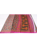 POWERLOOM PRINTED SAREES WITH BLOUSE