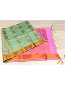 PL Polyester Big Butta Softee saree Jacquard