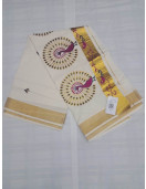 PL KERALA EMBROIDERY SAREE