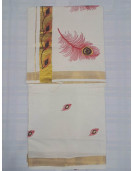 PL KERALA EMBROIDERY SAREE