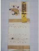 PL KERALA EMBROIDERY SAREE