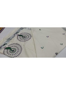 PL KERALA EMBROIDERY SAREE