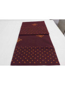 PL COTTON SAREES WITH WAX DOT PRINT DESIGNS