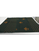 PL COTTON SAREES WITH WAX DOT PRINT DESIGNS