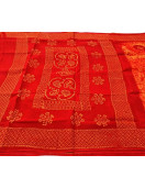 PL COTTON SAREES WITH SOLID WAX CRACK DESIGNS