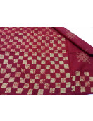 PL COTTON SAREES WITH SOLID WAX CRACK DESIGNS