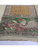 KALAMKARI PRINTED COTTON SAREE