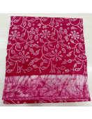 PL COTTON SAREES WITH SOLID WAX CRACK DESIGNS