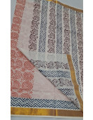 PL Saree Kerala Hand Block Printing