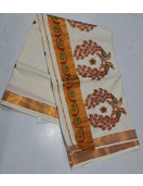 PL KERALA EMBROIDERY SAREE