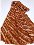 PL COTTON SAREES WITH SOLID WAX CRACK DESIGNS