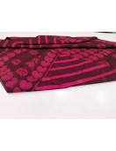 PL COTTON SAREES WITH SOLID WAX CRACK DESIGNS