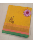 PL Salem Sarees Hand Block Printed Saree