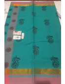PL Salem Sarees Hand Block Printed Saree