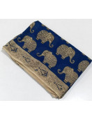 KALAMKARI PRINTED COTTON SAREE