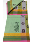 PL Salem Sarees Hand Block Printed Saree
