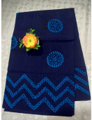 PL COTTON SAREES WITH WAX DOT PRINT DESIGNS