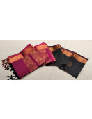 PL Polyester Big Butta Softee saree Jacquard