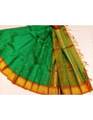 THIRUBHUVANAM HF ZARI SILK SAREE 550 MTS