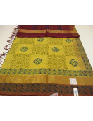 MANAMEDU BLOCK PRINTED SAREES WITH BLOUSE