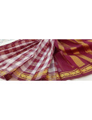 THIRUBHUVANAM HF ZARI SILK SAREE 550 MTS