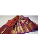 THIRUBHUVANAM HF ZARI SILK SAREE WITH BLOUSE