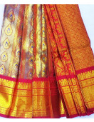 THIRUBHUVANAM HF ZARI SILK SAREE WITH BLOUSE