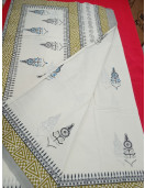 Pedalloom Block Printed Cotton Sarees