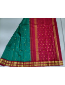 THIRUBHUVANAM HF ZARI SILK SAREE 550 MTS