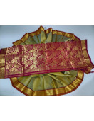 THIRUBHUVANAM HF ZARI SILK SAREE 550 MTS