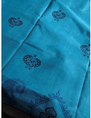 MANAMEDU BLOCK PRINTED SAREES WITH BLOUSE