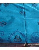 MANAMEDU BLOCK PRINTED SAREES WITH BLOUSE