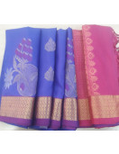 SOFT SILK SAREE WITH BLOUSE