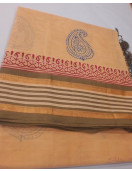 MANAMEDU BLOCK PRINTED SAREES WITH BLOUSE