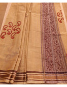 MANAMEDU BLOCK PRINTED SAREES WITH BLOUSE