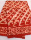 PL COTTON SAREES WITH SOLID WAX CRACK DESIGNS